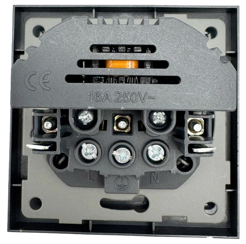 Розетка 1-я с/з с шторками с USB и TYPE C (5В, 2.1А) серая Софт-тач